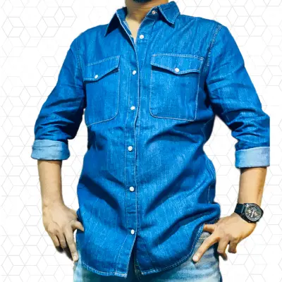 অরিজিনাল এক্সপোর্ট কোয়ালিটি Denim ফুল সার্ট